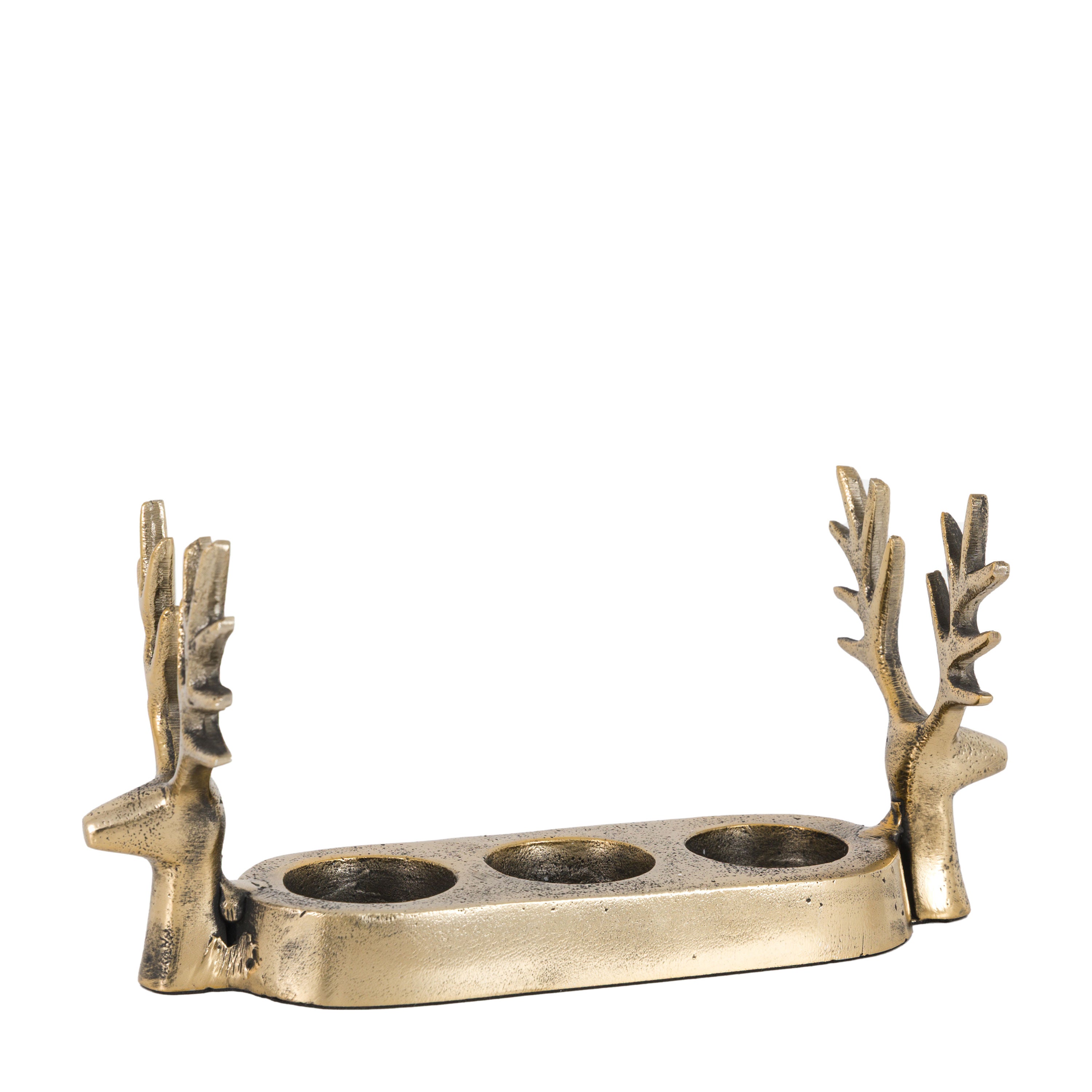 Stag Gold Trio Tealight Holder